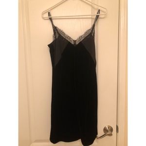 Maje velvet slip dress